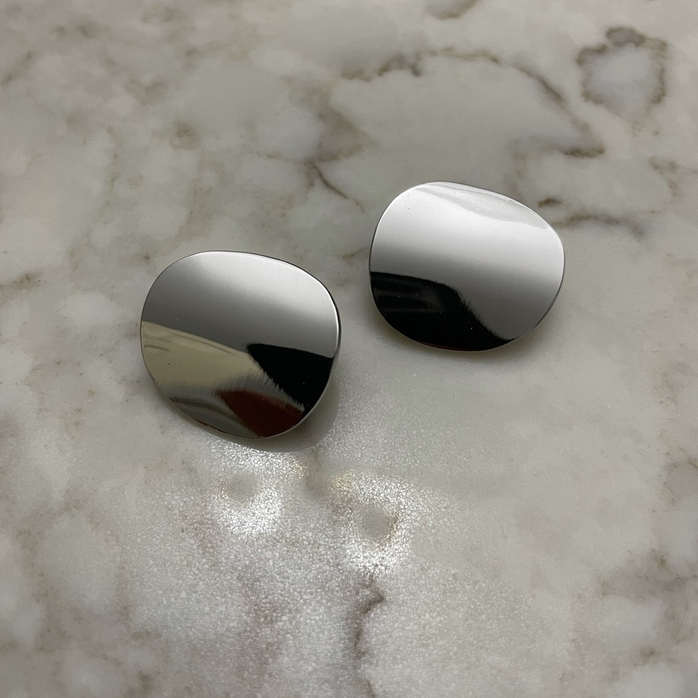 BaubleBar silver studs (NEVER WORN)